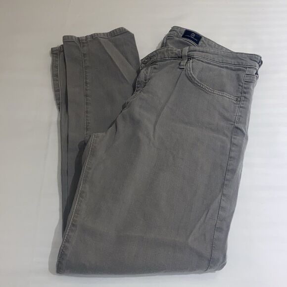 Gray Casual Pants AG Adriano Goldschmied The Stevie ankle zip size 32R - Picture 10 of 10
